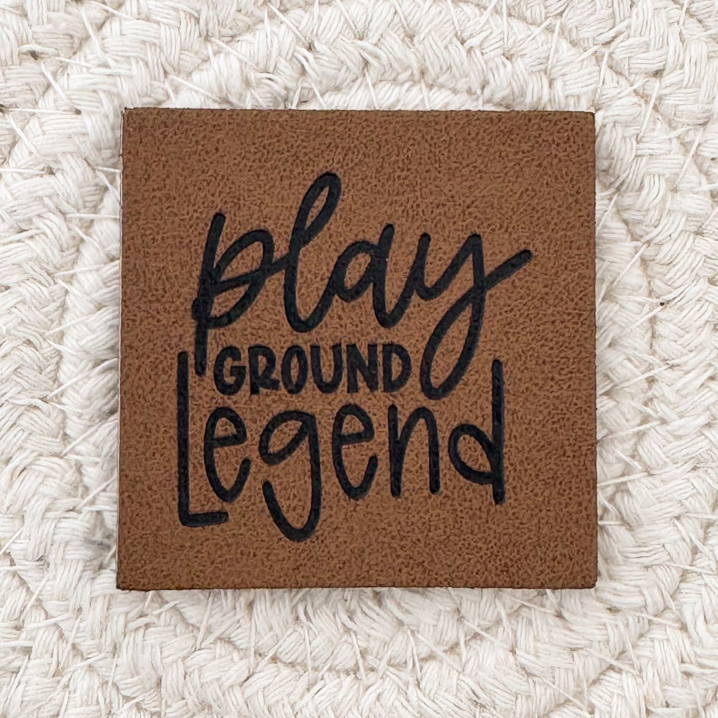 Playground Legend Faux Leather Patch