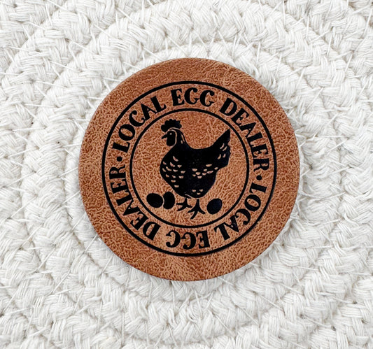 Egg Dealer Faux Leather Patch