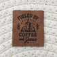 Coffee and Jesus Faux Leather Label
