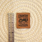 Country Christmas Faux Leather Patch image 1