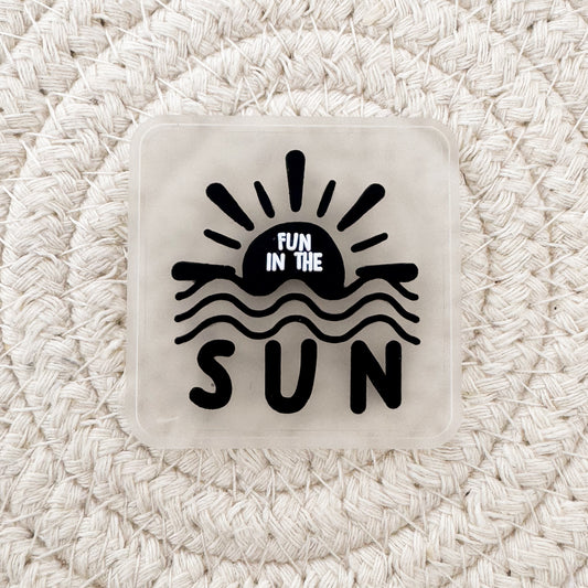 Fun in the Sun Silicone Label