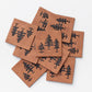 Woodland Trees Faux Leather Patch image 1