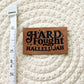 Hard Fought Hallelujah Faux Leather Label