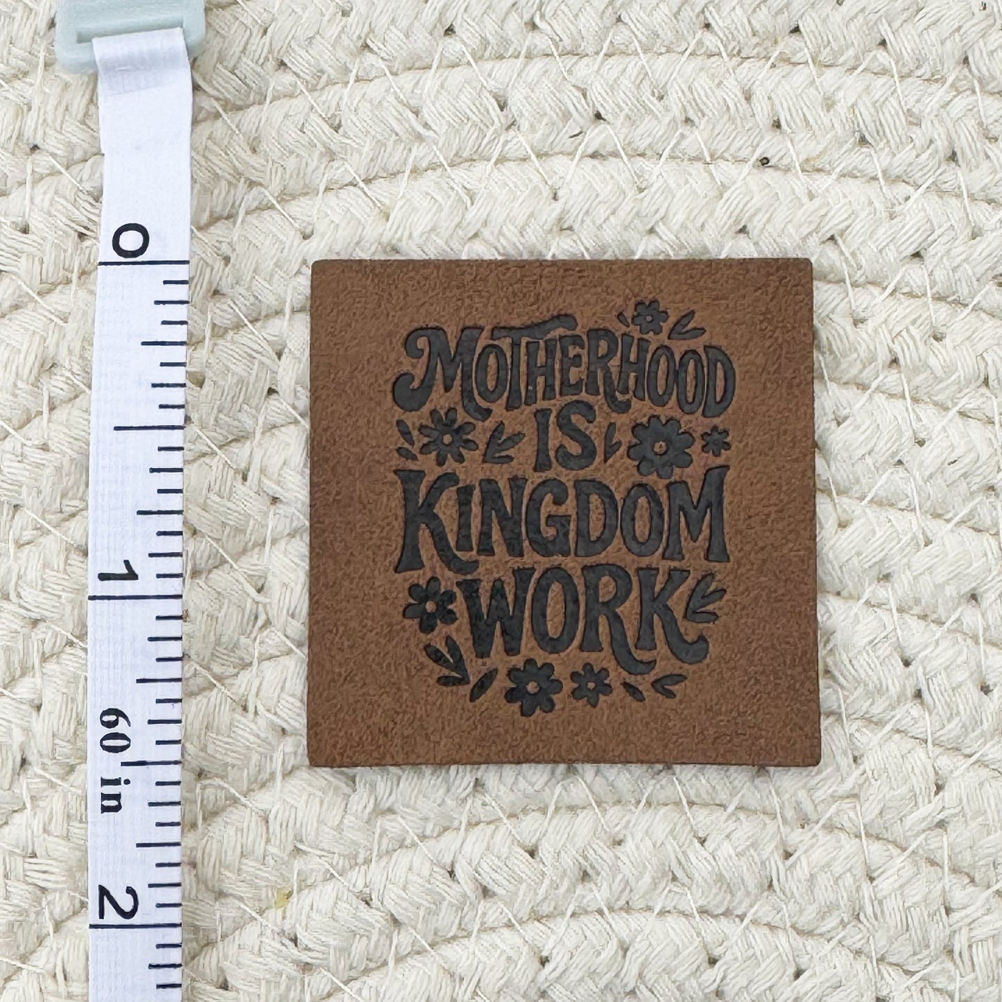 Kingdom Work Faux Leather Label
