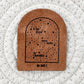 Stars and Worship Faux Leather Patch