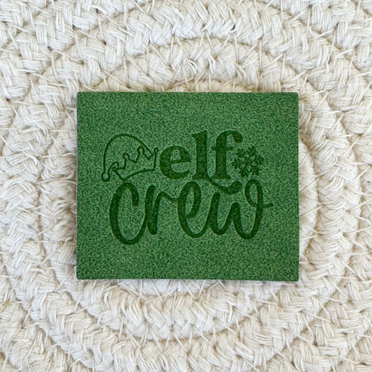 Elf Crew Green Faux Leather Patch image 0