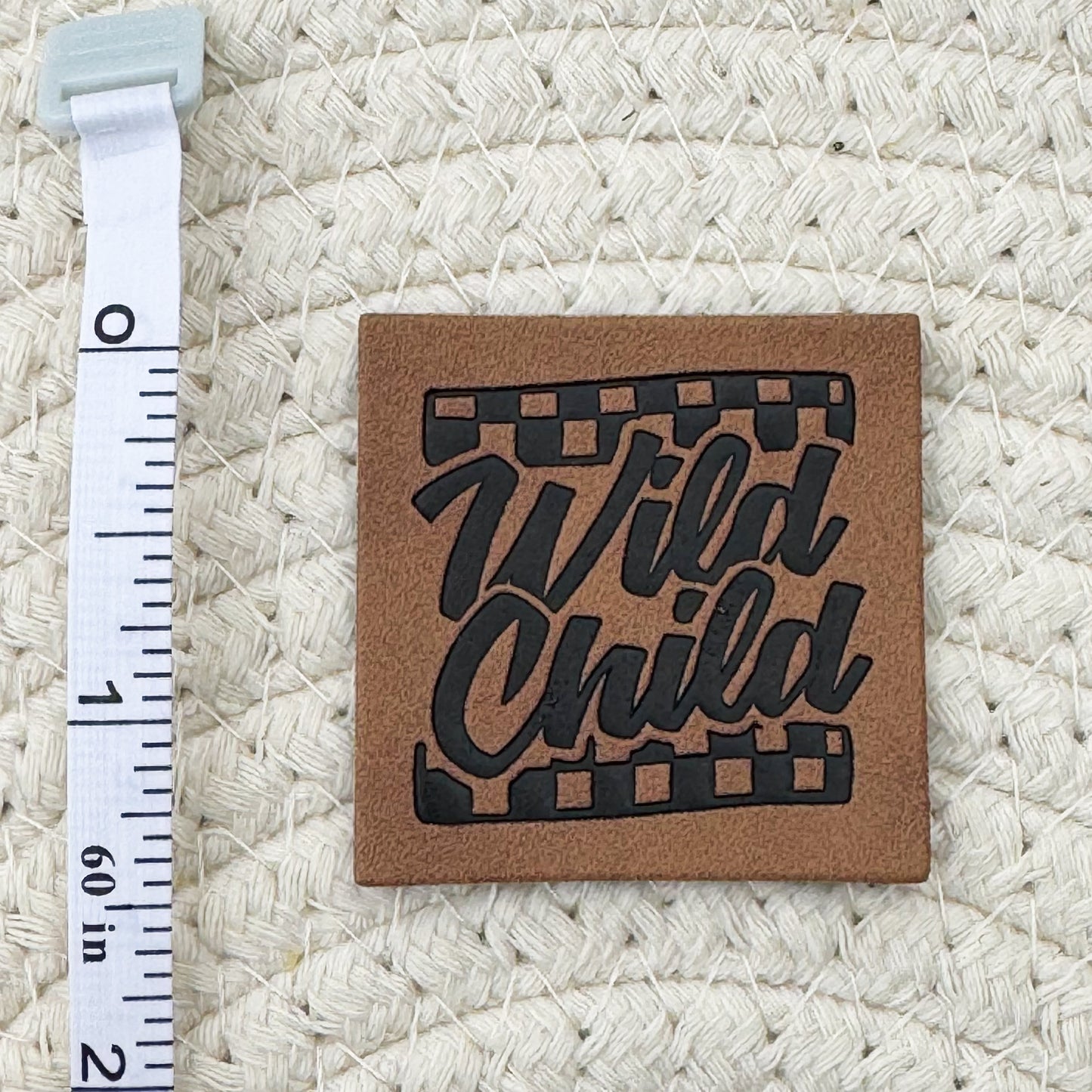 Wild Child Faux Leather Label