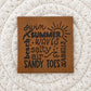 Summer Words Faux Leather Patch