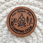 Camping Friends Faux Leather Label