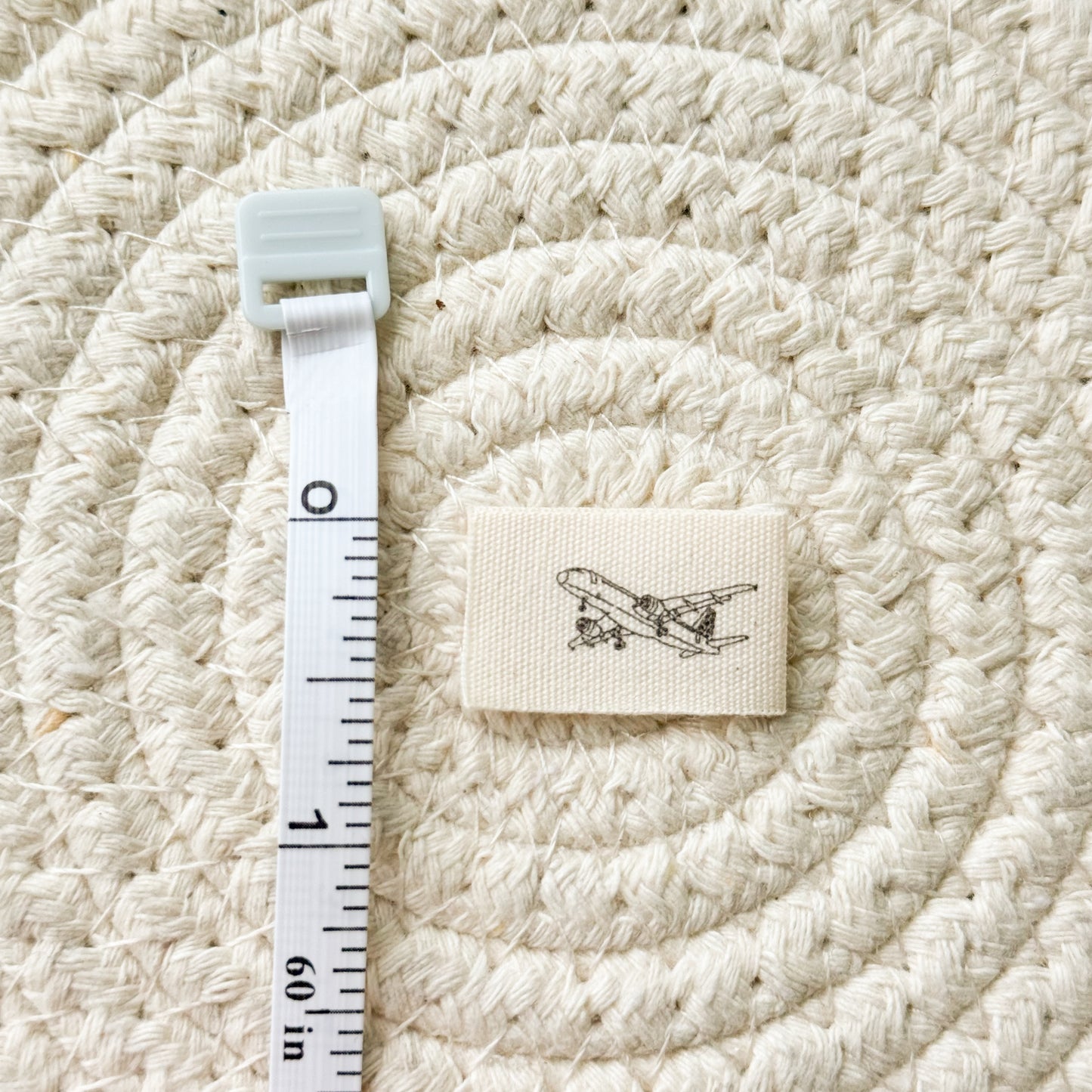 Airplane Cotton Label