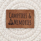 Campfires and Memories Faux Leather Patch