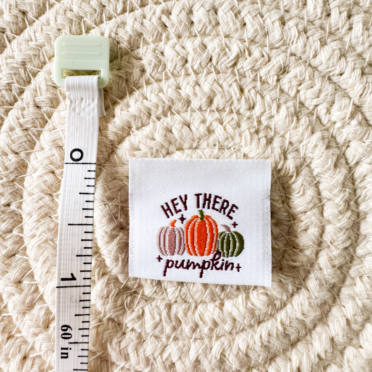 Hey Label Hey Pumpkin Woven Label – Shine Bright Label Co.