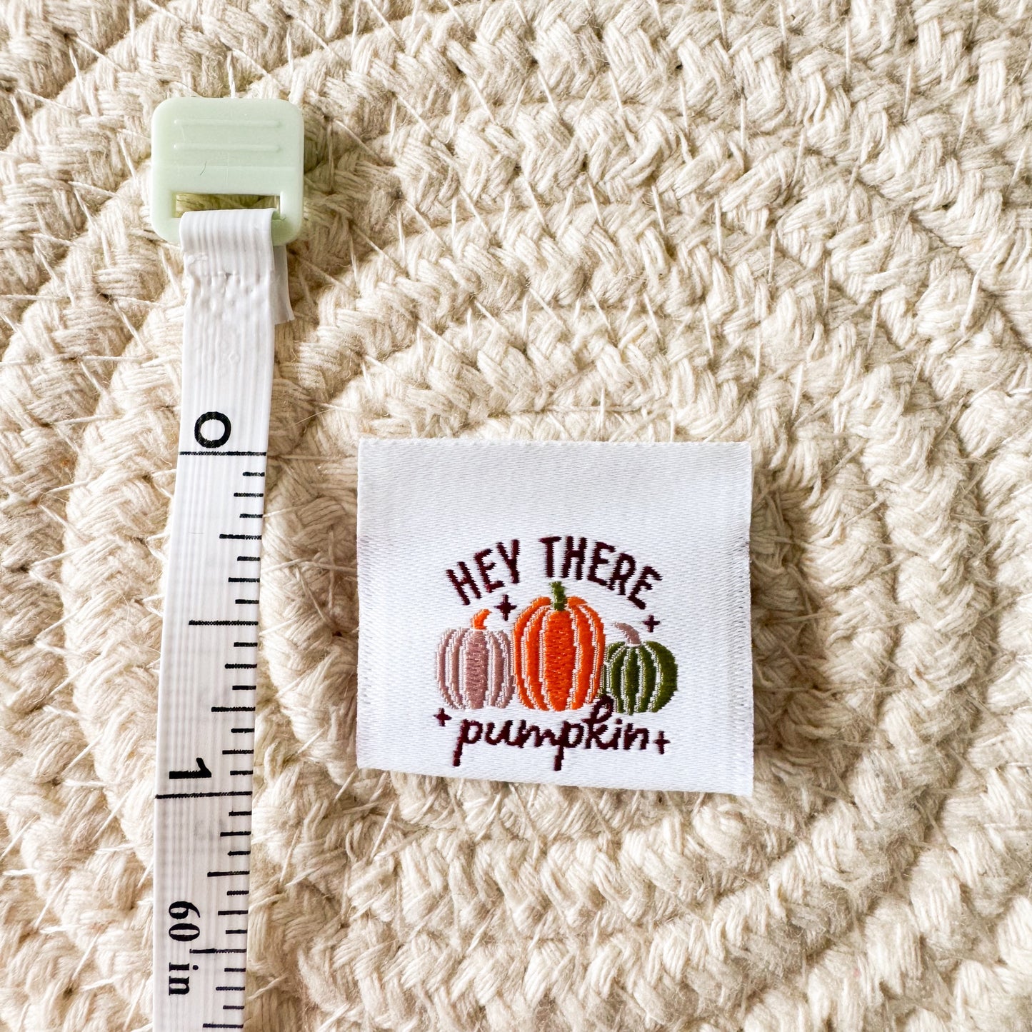 Hey Pumpkin Woven Label image 1