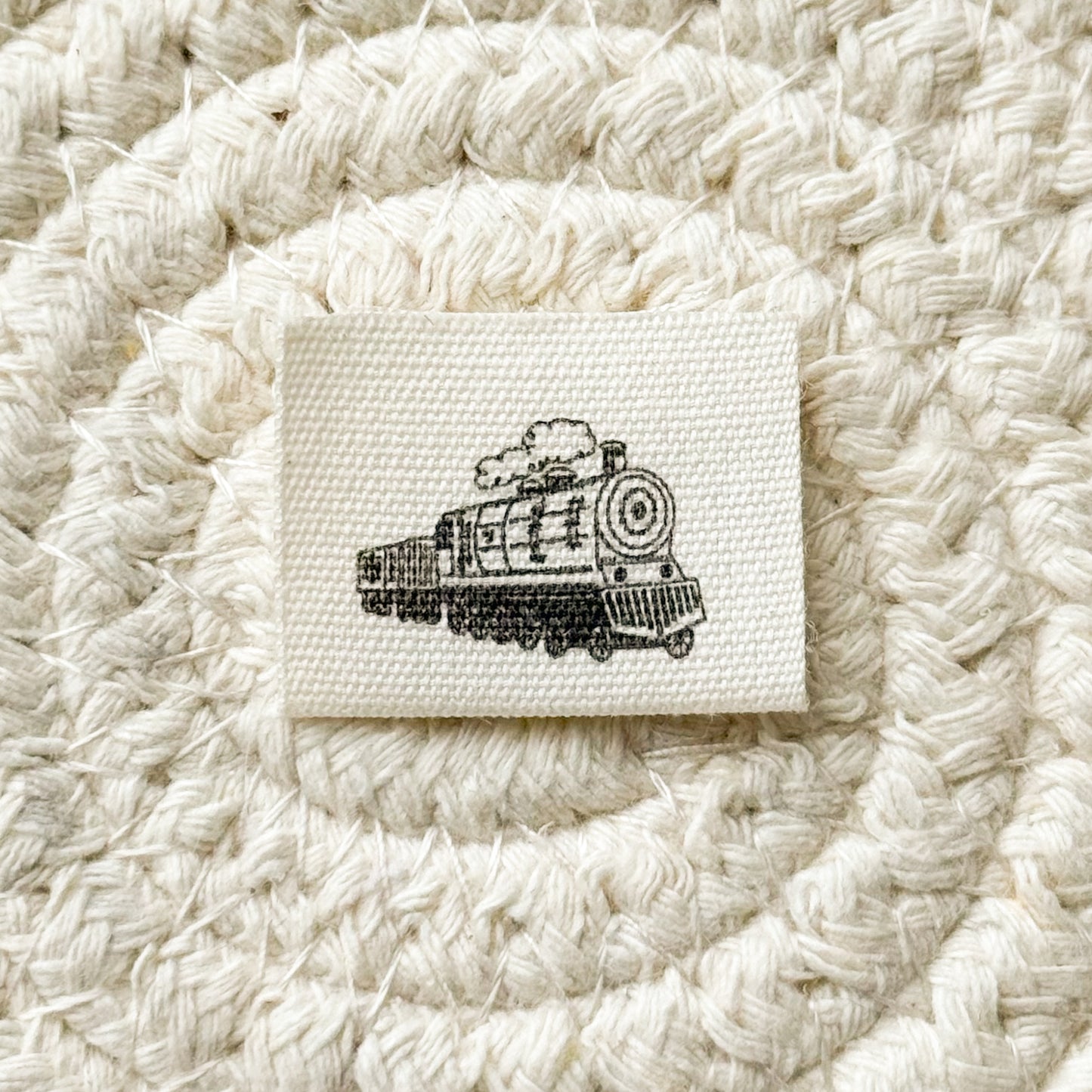 Train Cotton Label