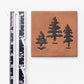 Woodland Trees Faux Leather Patch image 2