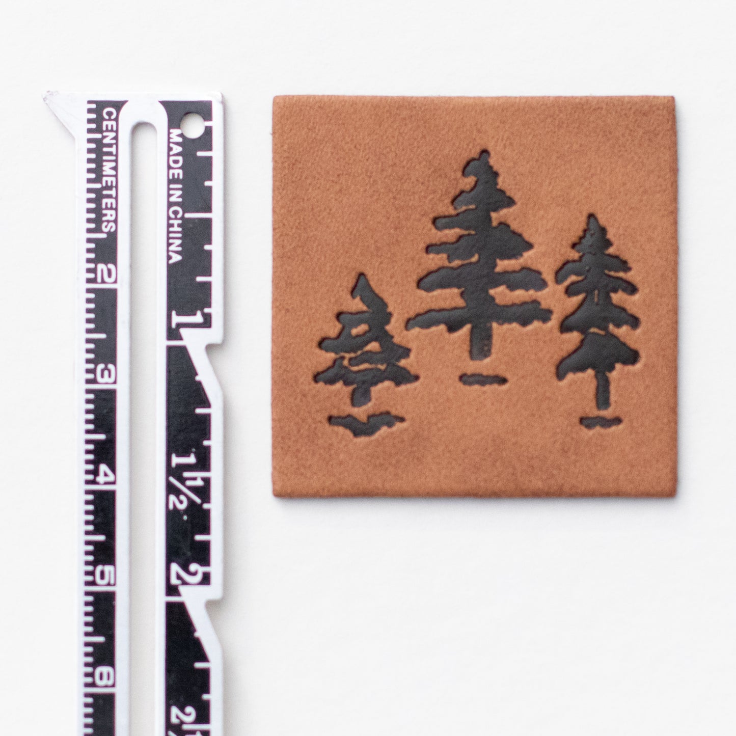 Woodland Trees Faux Leather Patch image 2