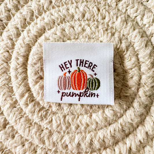 Hey Pumpkin Woven Label image 0