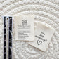 Size and Care Double Sided Cotton Label