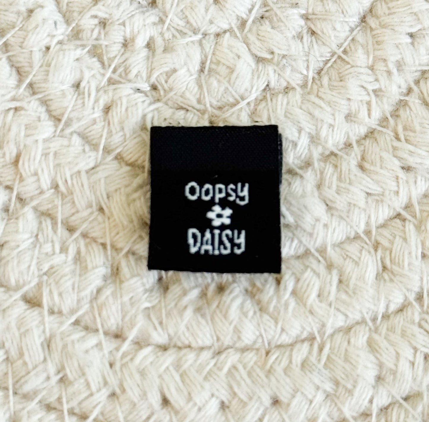 Oopsy Daisy Micro Woven Label