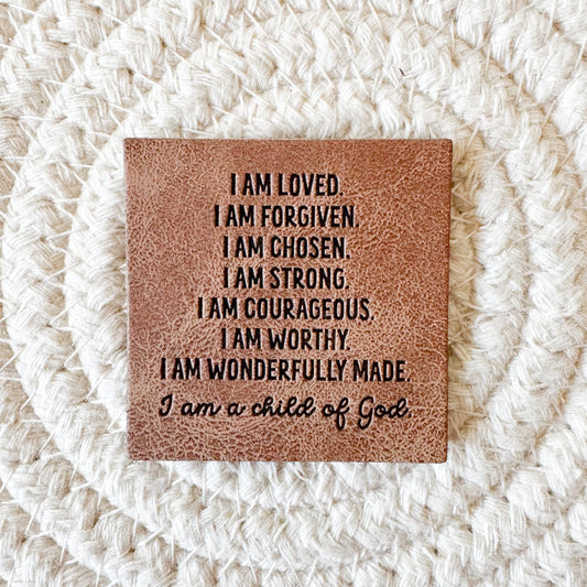 I am… Faux Leather Label