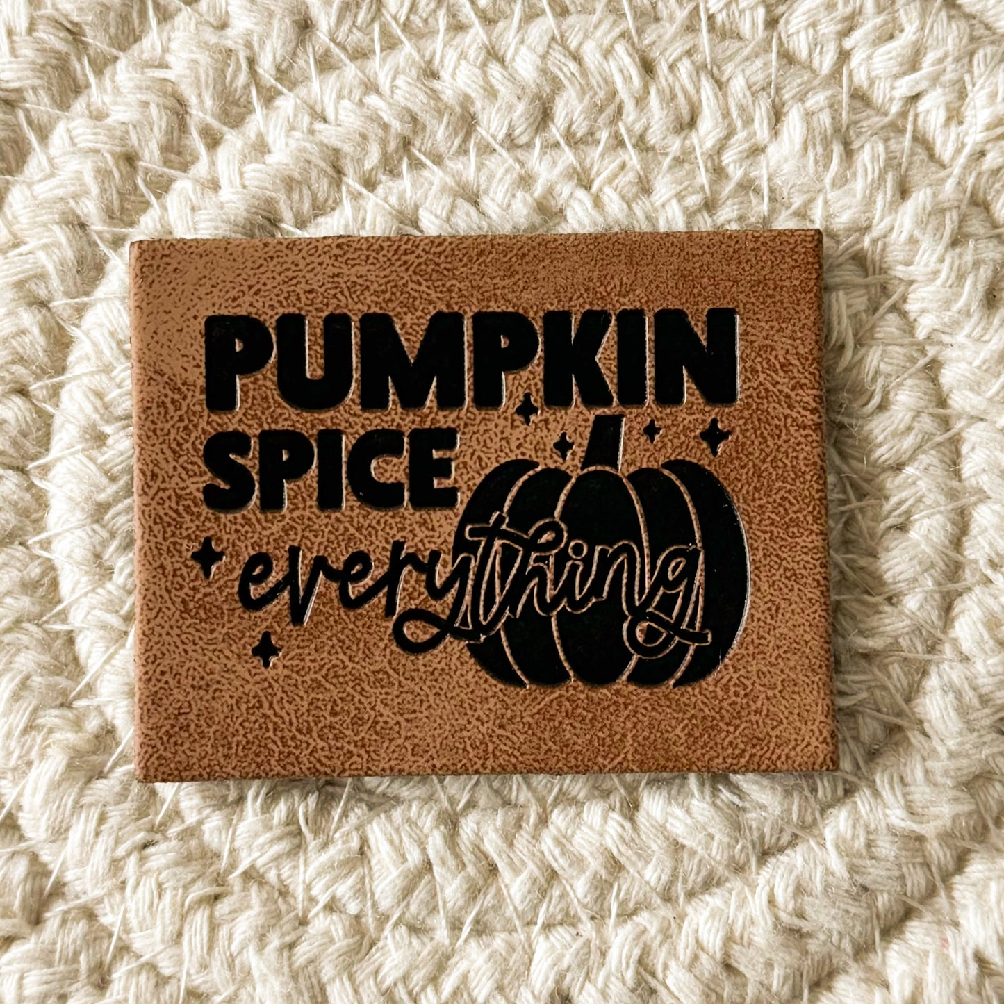 Pumpkin Spice Everything Leather Patch image 0