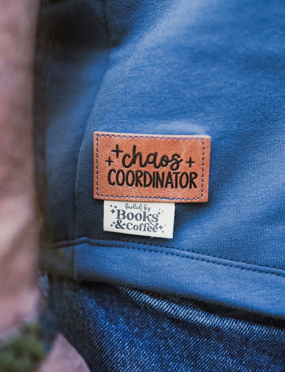 Books & Coffee Cotton Label