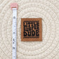 Little Surfer Dude Faux Leather Patch
