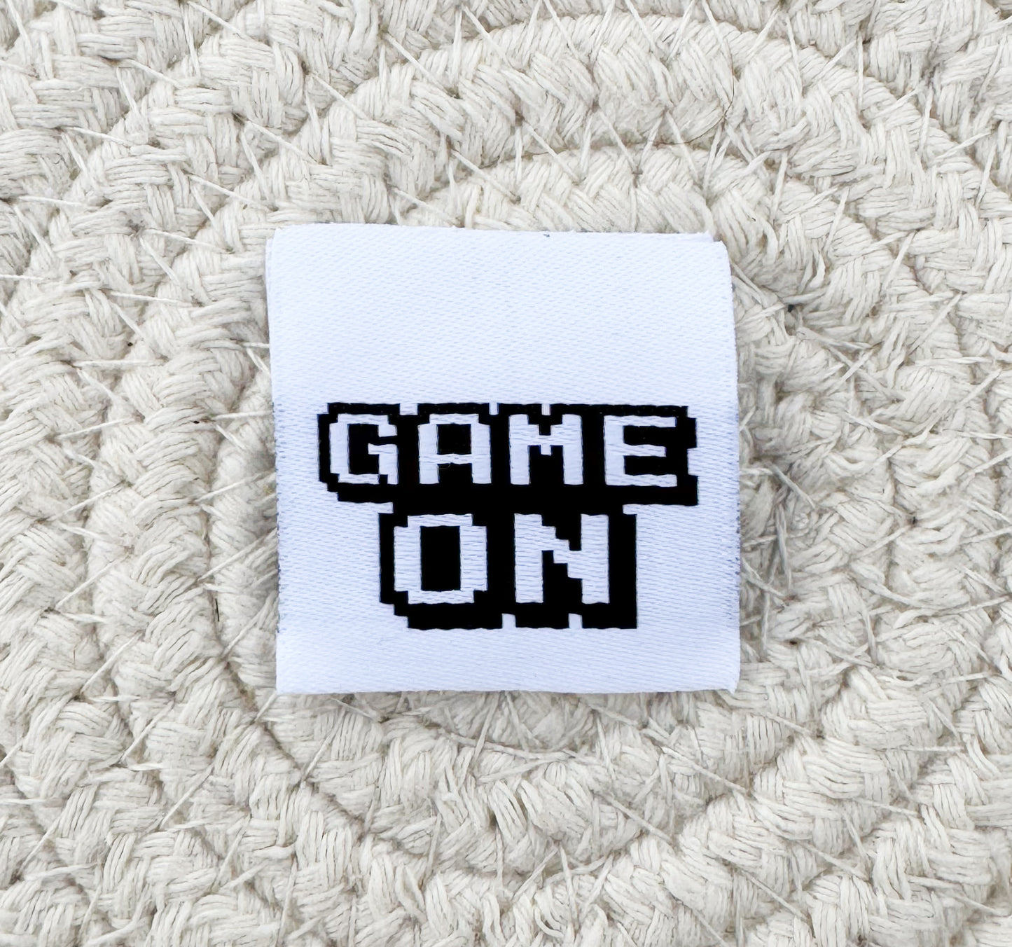 Game On Woven Label