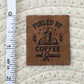 Coffee and Jesus Faux Leather Label