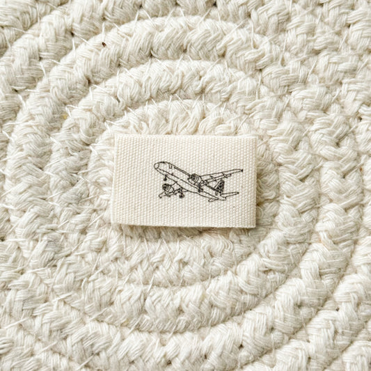 Airplane Cotton Label