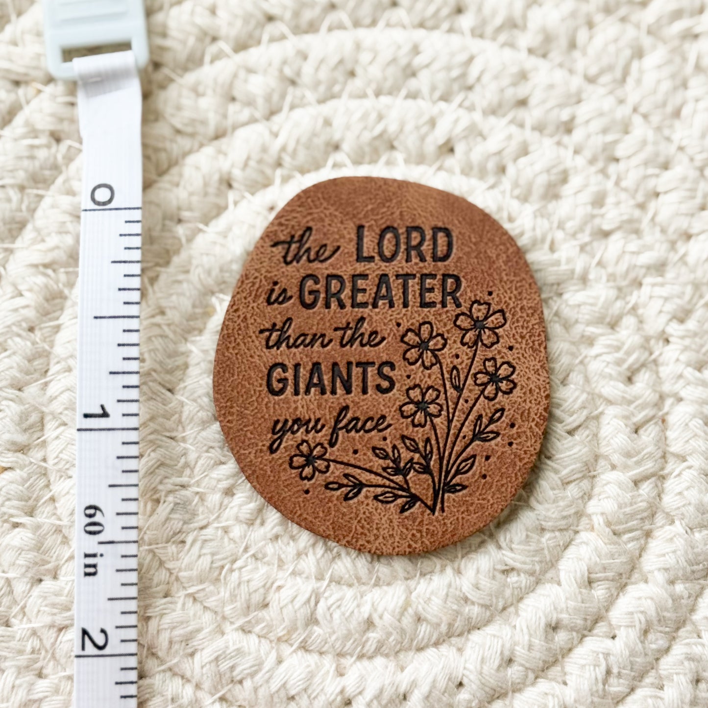 Giants Faux Leather Label