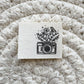 Floral Camera Cotton Label