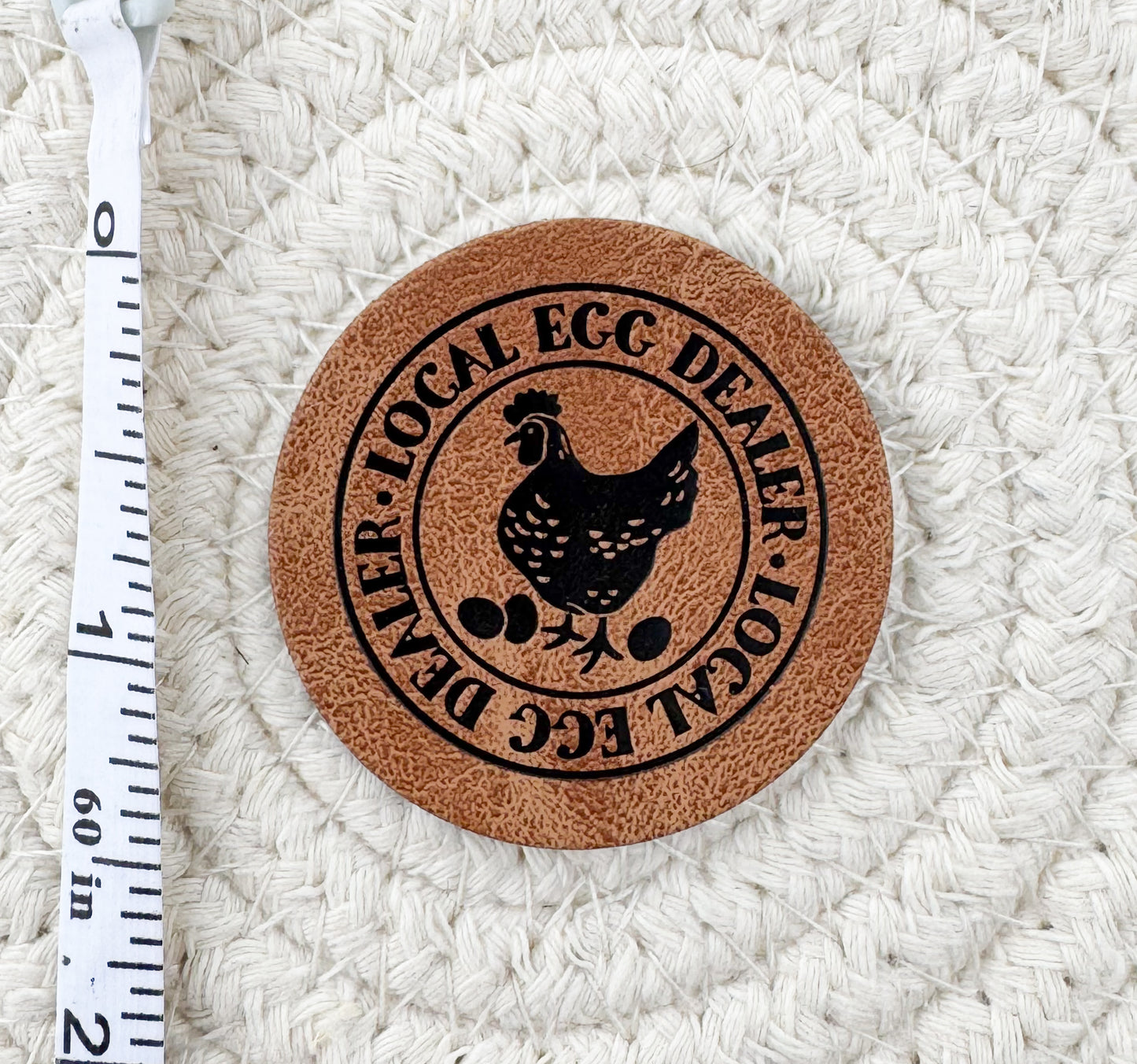 Egg Dealer Faux Leather Patch