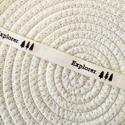 Explore Cotton Ribbon (Sold by the yard)