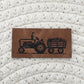 Tractor Faux Leather Label