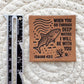 Deep Waters Faux Leather Label