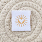 Sun Heart Woven Label