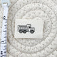 Dump Truck Cotton Label