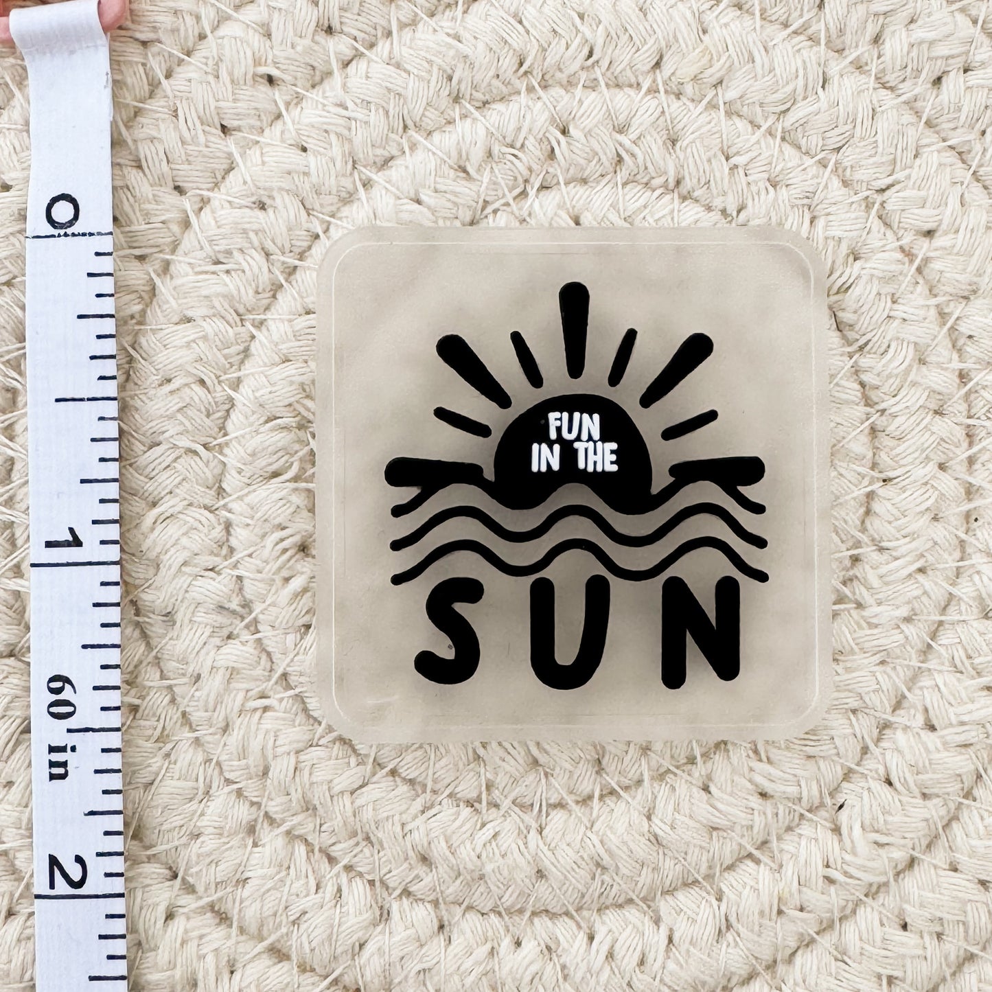 Fun in the Sun Silicone Label
