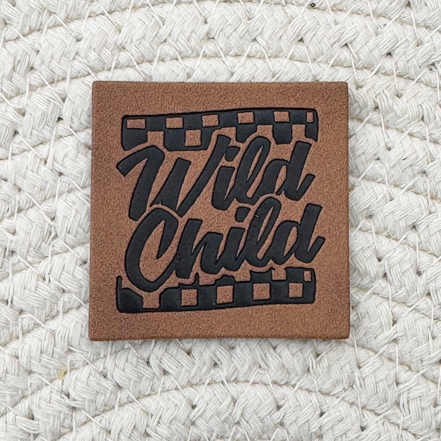 Wild Child Faux Leather Label