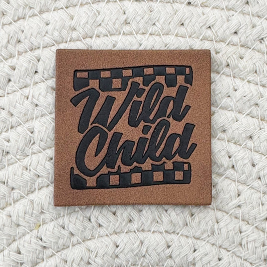 Wild Child Faux Leather Label