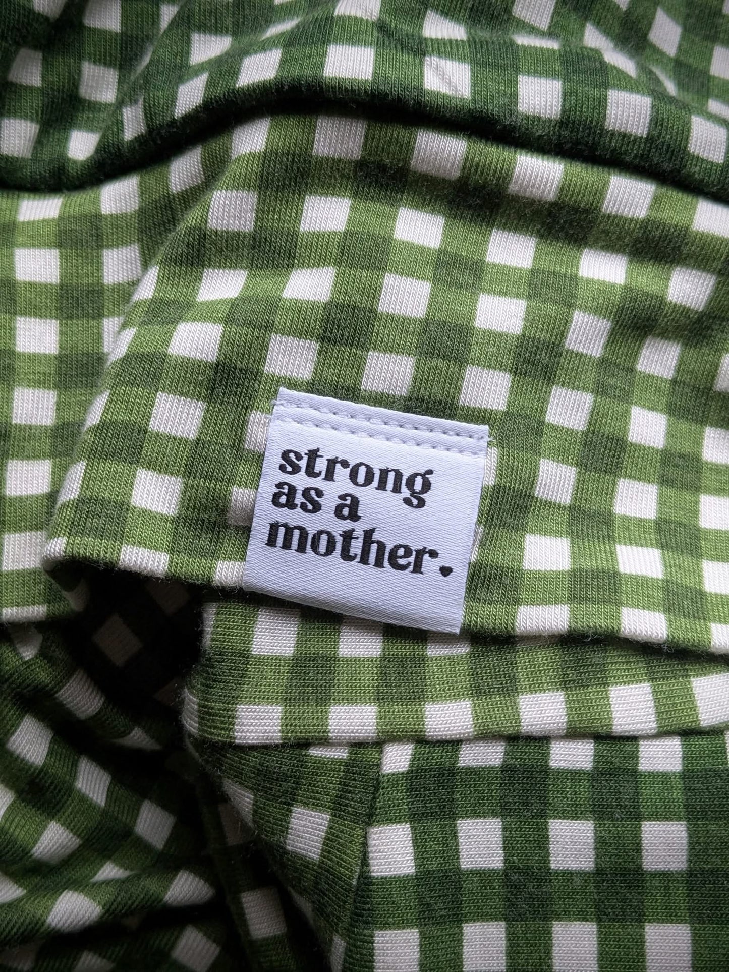 Strong as a Mother Woven Label