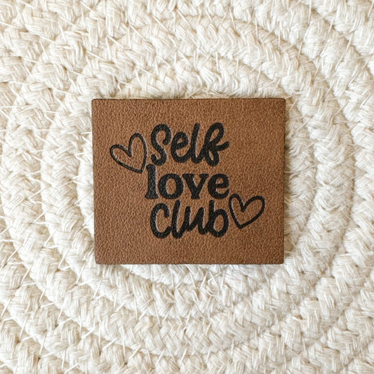 Self Love Faux Leather Label