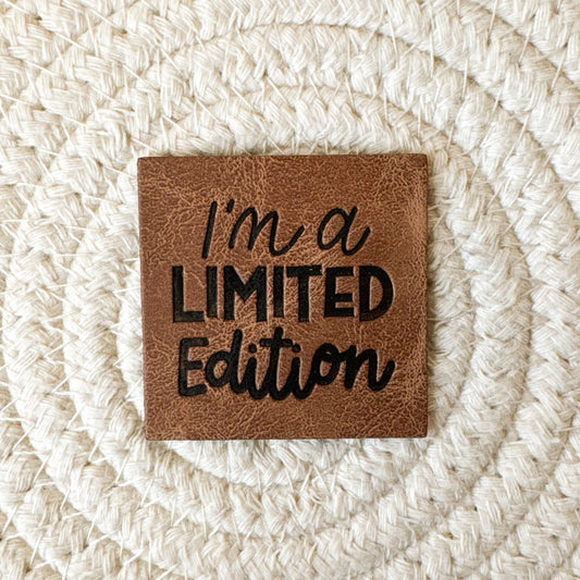 Limited Edition Faux Leather Label