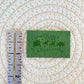 Christmas Dinos Green Faux Leather Patch image 1