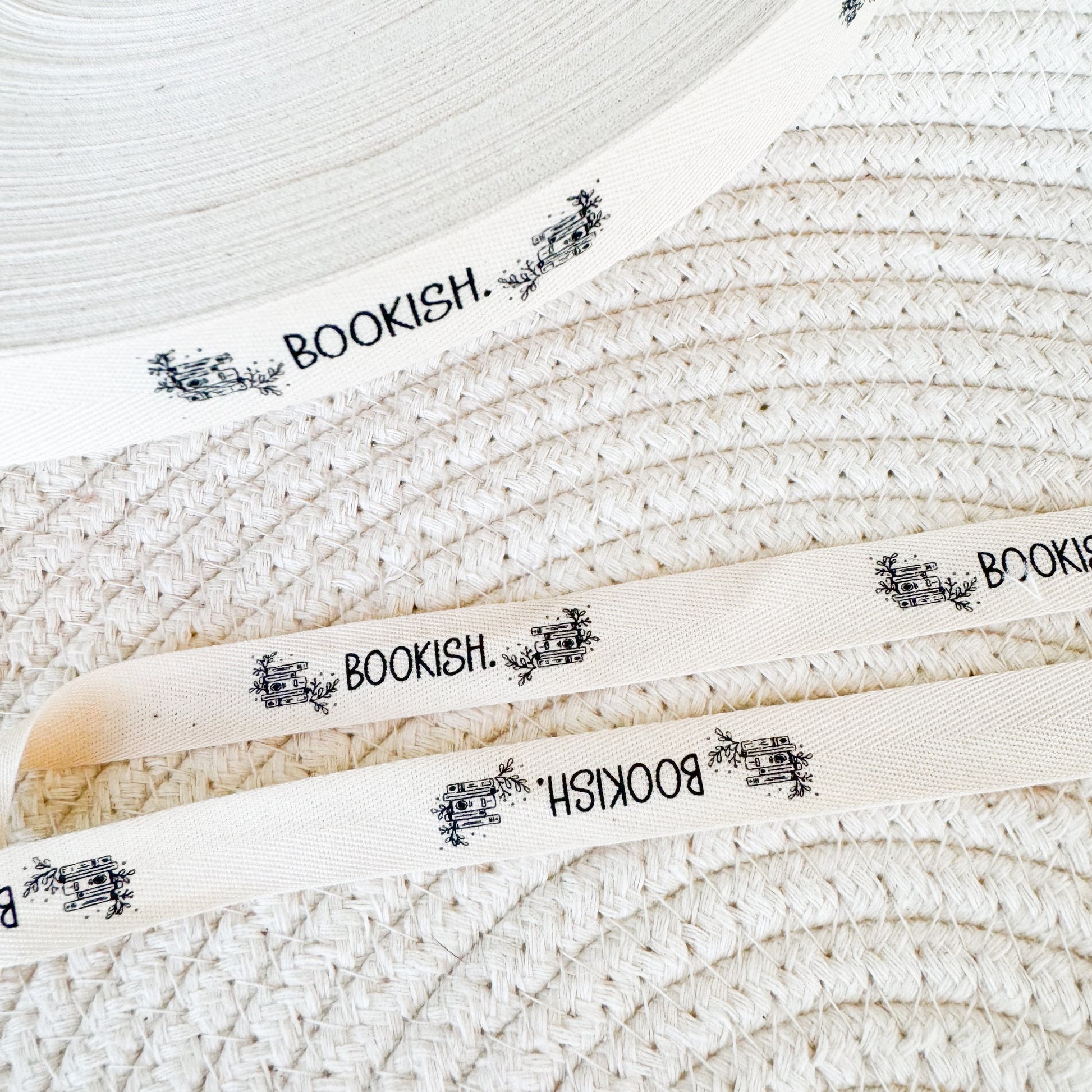 Bookish Cotton Ribbon (Sold by the yard) – Shine Bright Label Co.