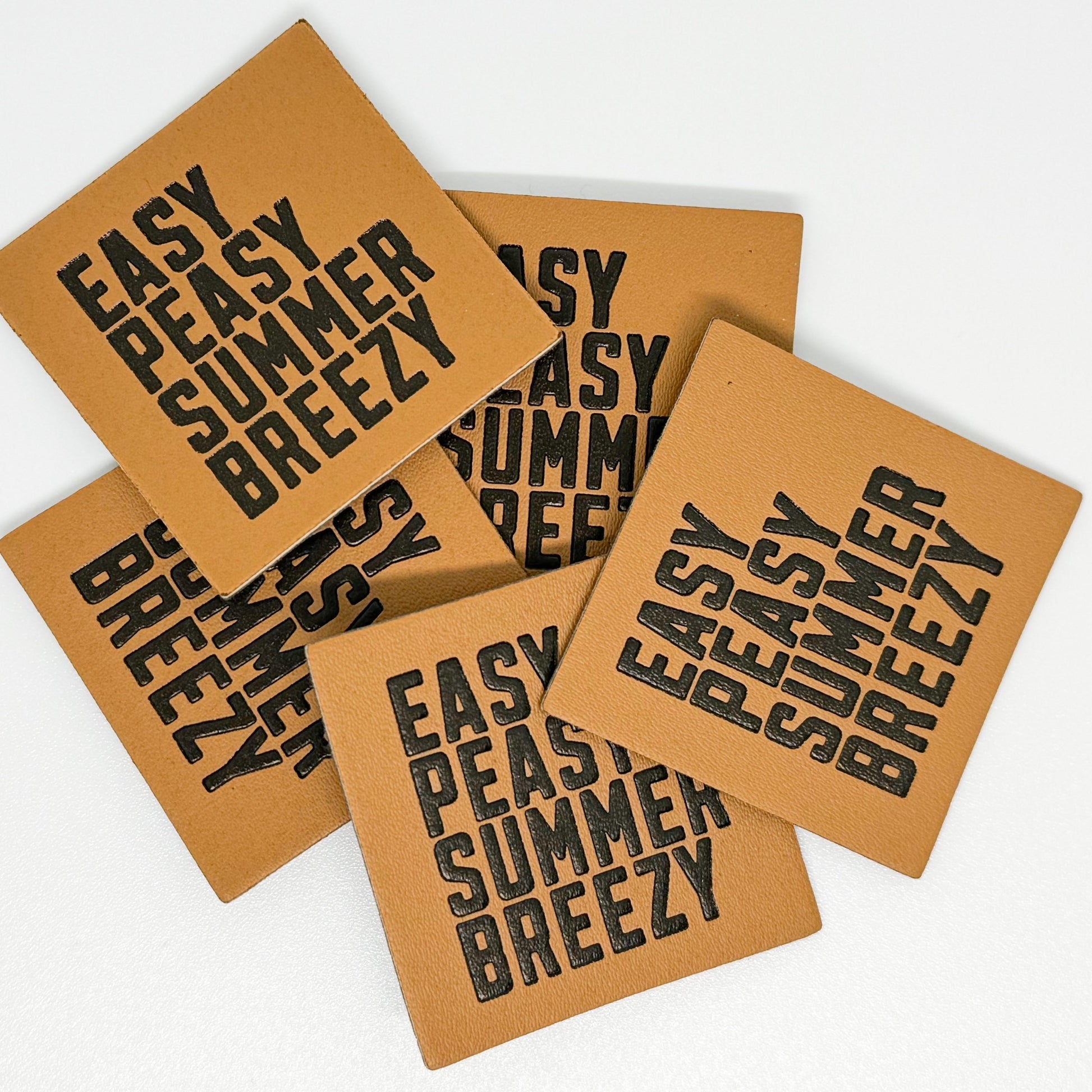 Easy Peasy Summer Breezy Faux Leather Patch image 2