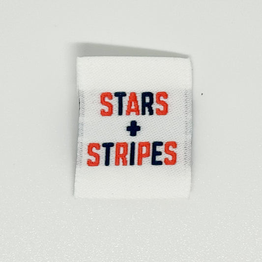 Stars+Stripes Woven Label image 0
