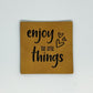 Enjoy the Little Things Faux Leather Patch image 0