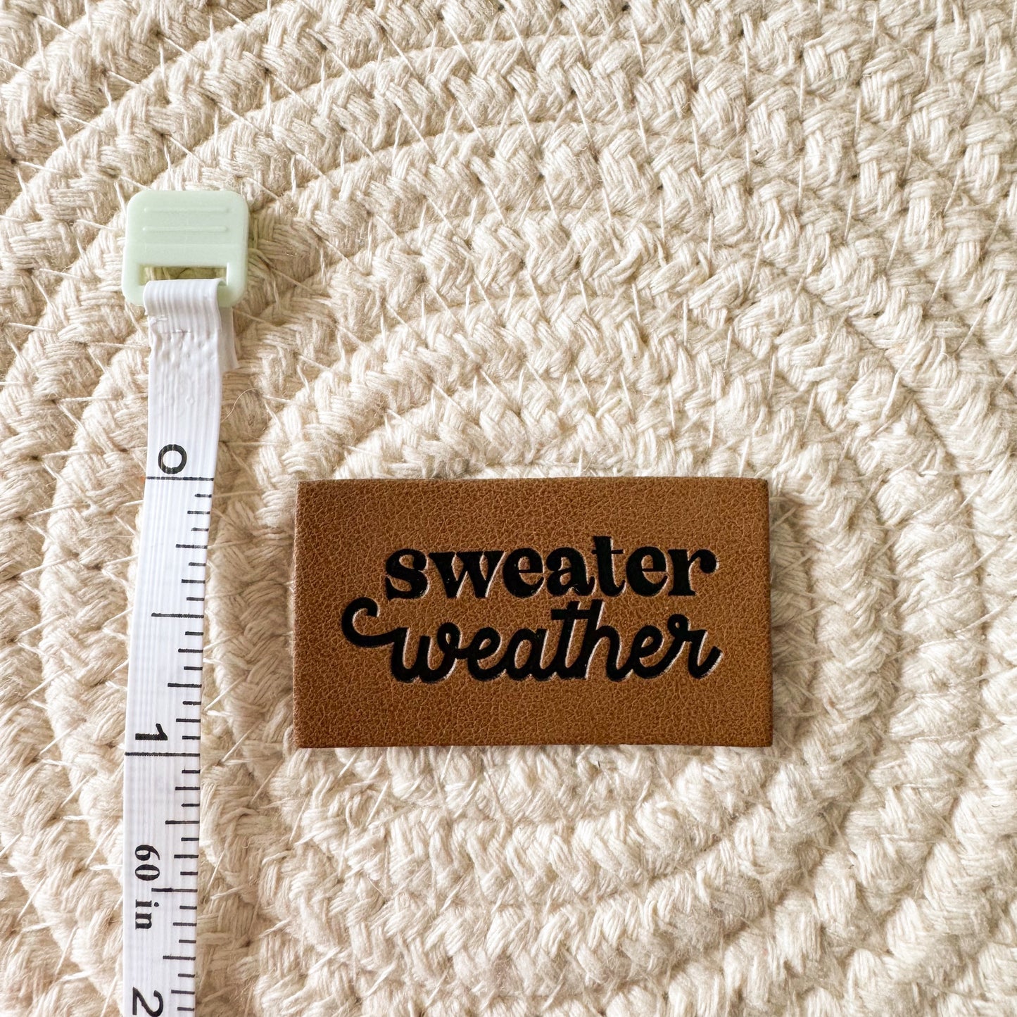 Sweater Weather Faux Leather Patch image 1